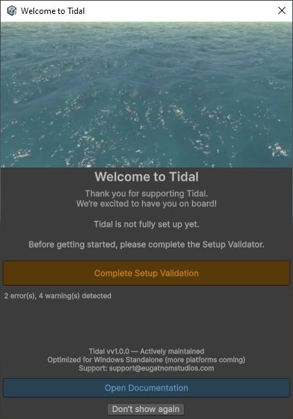 Tidal Welcome Window