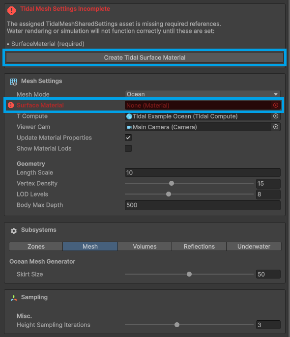 Tidal Quick Creation Window